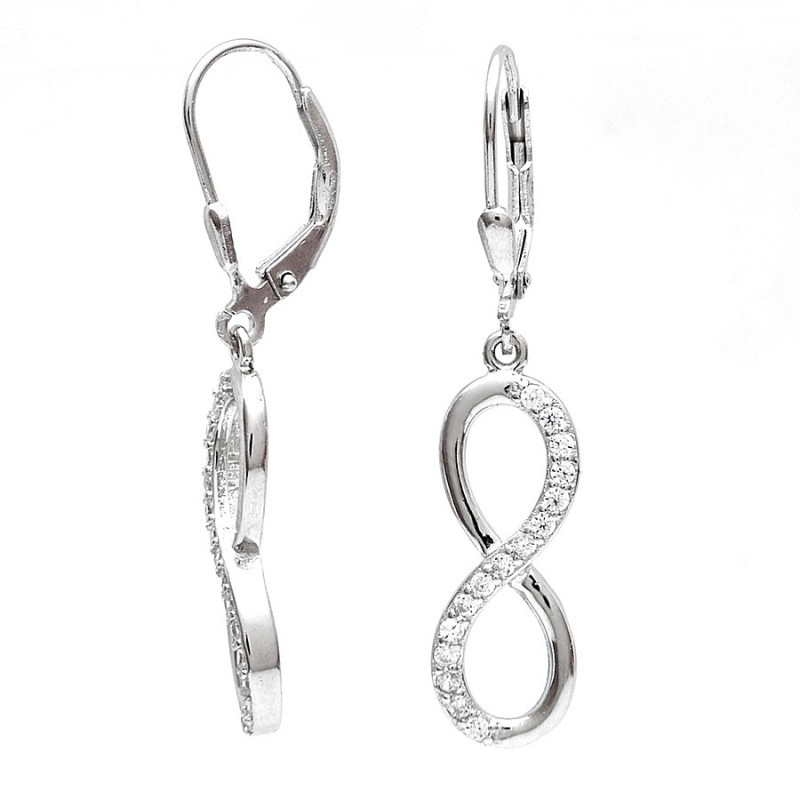 Visací náušnice nekonečno